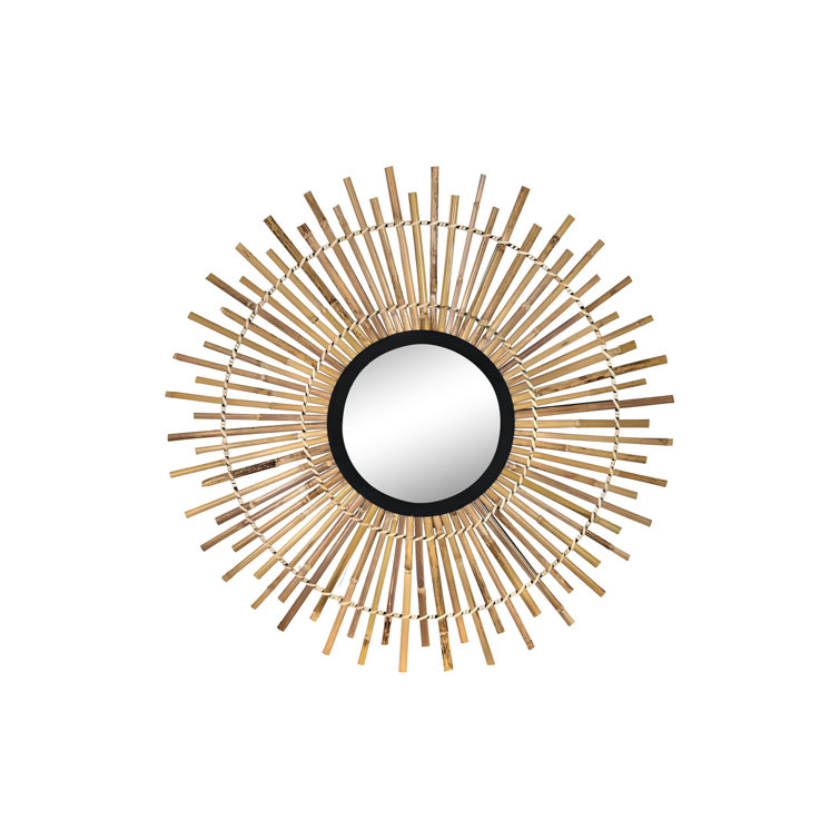 Bay Isle Home Eliscar Sunburst Rattan Wall Mirror Wayfair.co.uk